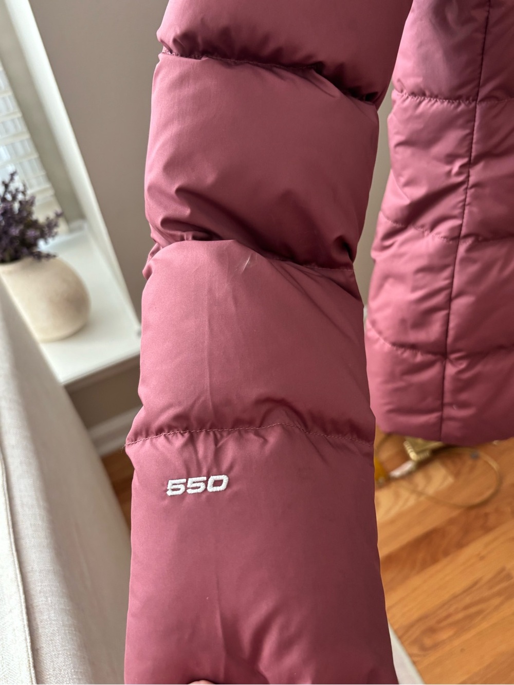 The North Face Gotham Hooded Down Jacket in Wild Ginger Mauve Size S - Picture 11 of 16
